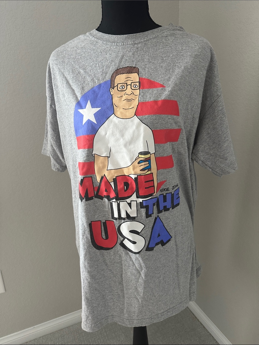 Gray 'Made in the USA' Graphic Tee - Men's Short Sleeve